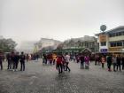 The rain did not keep the people of Darjeeling from going out to the festival!