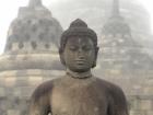 All the mist in Java made Borobudur seem even more magical