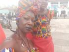 Welcome to Ghana ceremony; Nailah and I enjoy food, music and dancing at the international welcoming party!