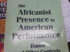 This book was given to me by the headmaster of the University of Ghana Dance department. This book talks about how African traditions and culture continue to influence African American dance as well as other dance styles around the world. 