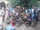 After a long day of learning how Ghanaian drums are made, we gathered together to enjoy the sound of beautiful drumming 