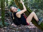 Hiking in the rainforest in Suriname 