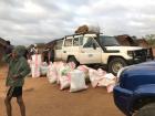 Gear packed into rice bags