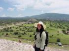 On top of the Pyramid of the Sun in Teotihuacan, Mexico