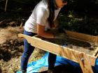 Sifting through the dirt to find artifacts!