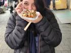 Yummy Takoyaki (breaded octopus pancakes)
