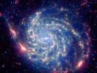 Spiral galaxy M101 in infrared light