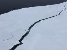 Don’t you think this crack in the ice looks like a work of art?