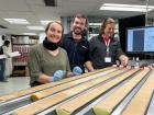 Me and two other sedimentologists with some sediment cores