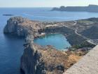 The amazing view from the Lindos acropolis