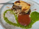 Moussaka; A traditional Greek beef and eggplant "lasagna"