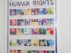 Poster in Mosney of the 30 articles that comprise the Universal Declaration of Human Rights