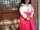 Since I already posted pictures of myself, here is a friend dressed in a different style hanbok with a shorter jacket