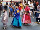 There were many children in the parade, including these boys showing off some different styles