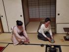 My sister at the tea ceremony, asking questions and learning new things