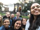 Friends and I hanging out in Quito's Historic District