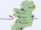 Here is a map of Ireland that includes and showcases the Aran Islands