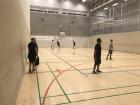 Every Monday, Wednesday and Thursday, some of the international students gather at the Sports Hall and play basketball