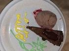 Chocolate ice cream and chocolate cake!