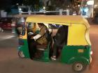 Get comfortable riding in rickshaws to get around here! 