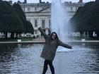 Pretending to be a princess at Hampton Court Palace 