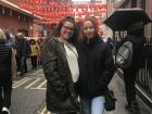 My roommate and I in the middle of China Town