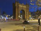 The Arc de Triomf in the city of Barcelona 