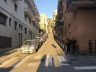 Very narrow streets in Barcelona 