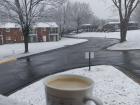 Coffee and snow