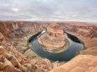 The extremely pretty Horseshoe Bend.  