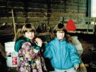 At the farm with a cousin when I was young