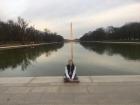 Visiting the monuments in Washington, DC in college
