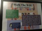 The poster for Walk the W.O.C., a collective for women of color to gain social support from other women who are also of ethnic minorities