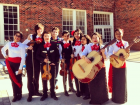 My mariachi group in high school (I'm on the far right holding my vihuela)