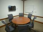Group study rooms that are available for use by students