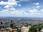 This is a view of Belo Horizonte from on top of a nearby mountain