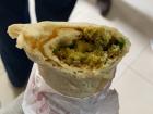 Falafel, a famous food in the Middle East, is usually a dough of fried chickpeas covered in hummus and other optional greens