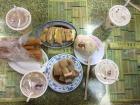 Traditional breakfast with soybean drinks 
