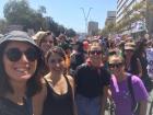 Women's March with Chilean friends