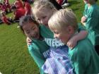 Sumin having fun with her friends in their school's sports fair. 