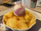 Even the desserts are meant to be shared! This is a single portion of Mango Shaved Ice at Baskin Robins!