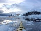 Navigating our kayaks through sea ice