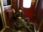 One of my trains for weekend travel was overbooked, but I made work by sitting on the floor (pre-pandemic)!