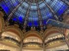 Rive Droite--Galeries Lafayette, a beautiful department store well known for its stained glass, as well as over the top decor throughout the year