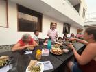 Weekend dinner at my host family's home, the McCallums