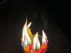 My candles shining bright, as I'm hoping all of my wishes come true next year!
