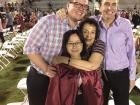 My grandma, dad and me at my sister's graduation!