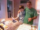 Baking croissants with my dad