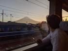 The view of Mt.Fuji from the train