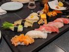 Sushi came from what was first available in ancient Japan, fish and rice!